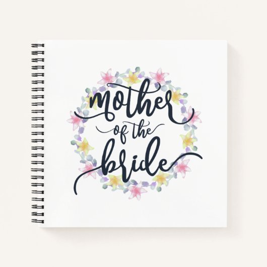 Moeder van de bruidduwkalligrafie | NOTITIEBOEK (Voorkant)