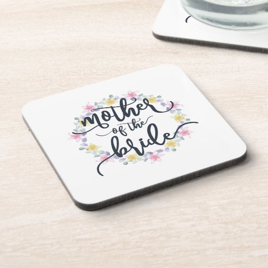 Moeder van de bruidduwkalligrafie | ONDERZETTER (Linkerzijde)