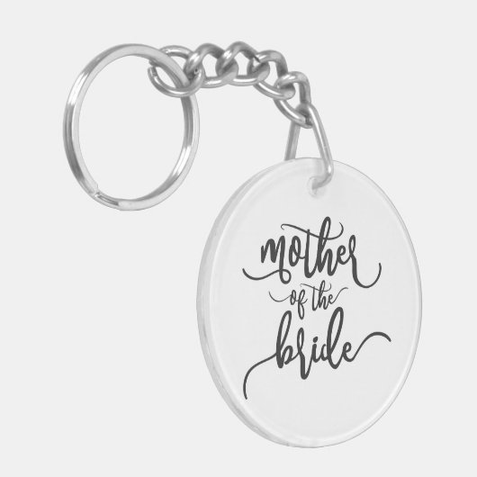 Moeder van de bruidduwkalligrafie | SLEUTELHANGER (Voorkant Links)