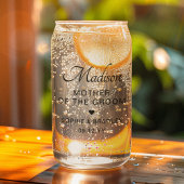 Moeder van de bruidegom aangepaste gepersonaliseer blikvorm glas