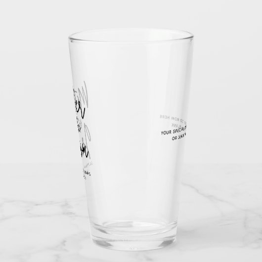 Moeder van de Bruidegom Aangepaste Trouwdag Glas (Links)