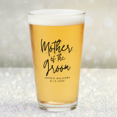 Moeder van de Bruidegom Aangepaste Trouwdag Glas