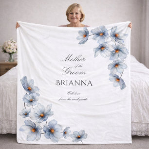 Moeder van de bruidegom Anemone bloemstuk bruiloft Fleece Deken