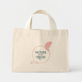 Moeder van de bruidegom Art Nouveau Roze Vlinder Mini Tote Bag