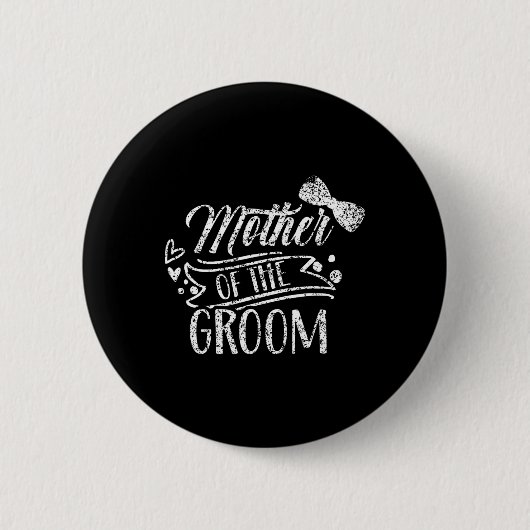 Moeder van de Bruidegom Bachelor Huwelijksfeest Ui Ronde Button 5,7 Cm (Voorkant)