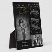 Moeder van de bruidegom Black Photos Wedding Keeps Fotoplaat (Zijkant)