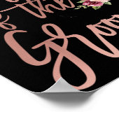 Moeder van de bruidegom Bloemen van Bruid voor Huw Poster (Hoek)