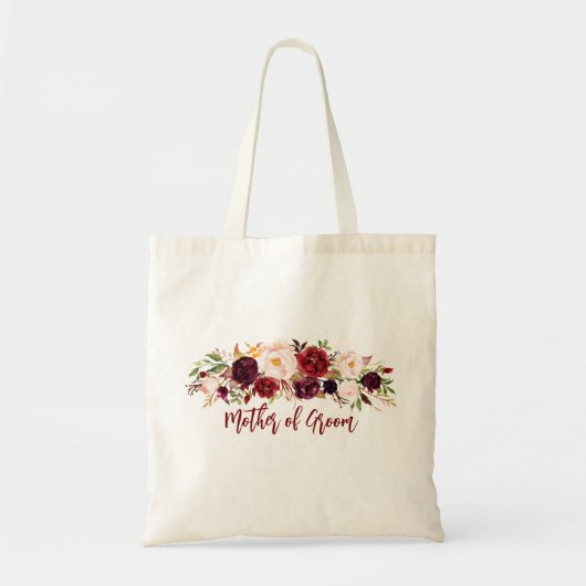 moeder van de bruidegom bloemengeschenk bruiloft b tote bag (Voorkant)