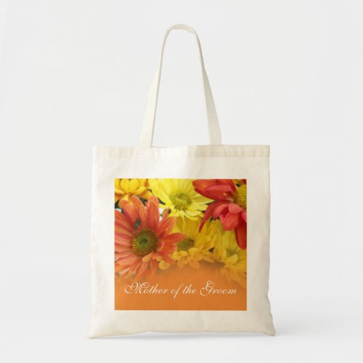 Moeder van de bruidegom/bruid bloem daisy tote bag (Voorkant)