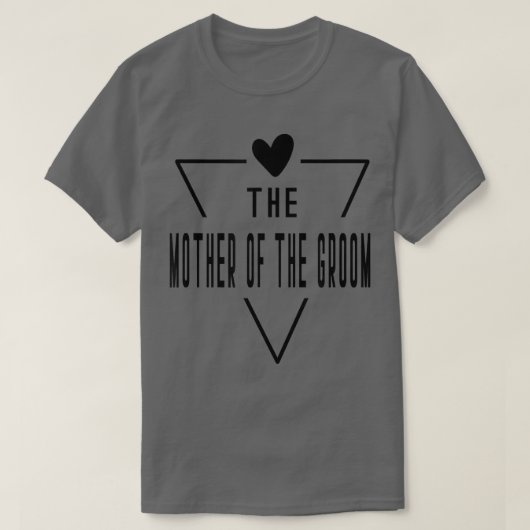 Moeder Van De Bruidegom Bruidsmeisje Bruiloft T-shirt (Design voorkant)