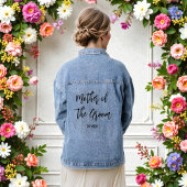 Moeder van de Bruidegom Bruiloft Bridal Shower Denim Jacket
