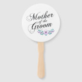 Moeder van de bruidegom bruiloft | Handventilator Handwaaier (Voorkant)