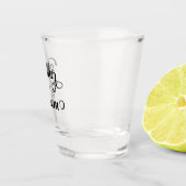 Moeder van de bruidegom bruiloft shot glas (Rechts)