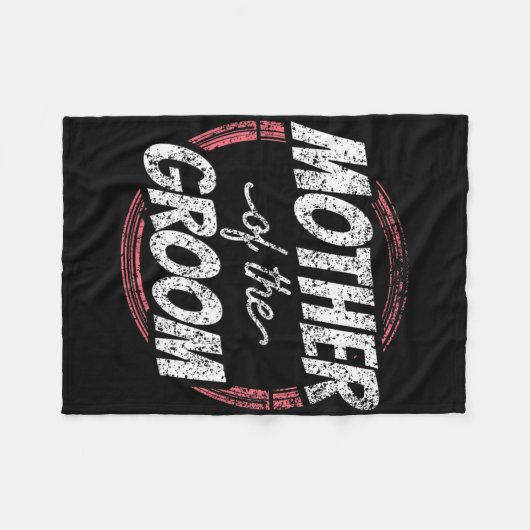 Moeder van de bruidegom bruiloft vrijgezel mam fleece deken (Voorkant (Horizontaal))