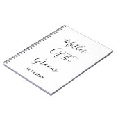 Moeder van de bruidegom bruiloften eenvoudige cade notitieboek (Linkerzijde)