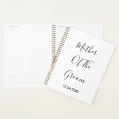 Moeder van de bruidegom bruiloften eenvoudige cade planner (Display)