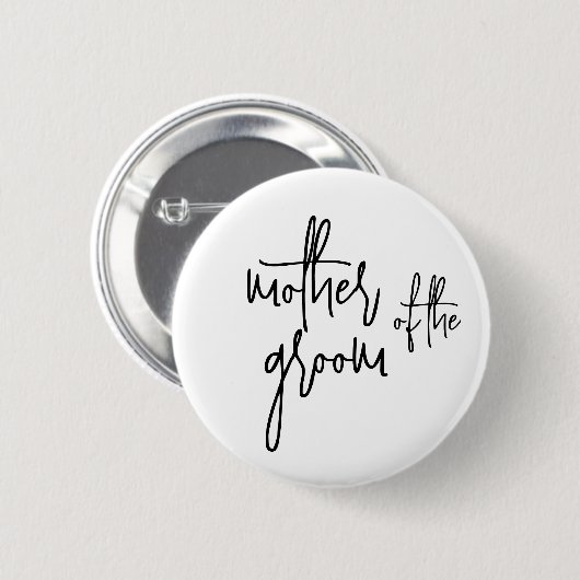 Moeder van de bruidegom Button (Voorkant /achterkant)