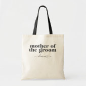 Moeder van de Bruidegom Eenvoudig Modern Aangepast Tote Bag (Voorkant)