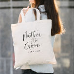 Moeder van de bruidegom Eenvoudige bruiloft kallig Tote Bag<br><div class="desc">Moeder van de bruidegom Eenvoudige bruiloft kalligrafie Canvas tas heeft leuke en  kalligrafie,  samen met de moeder van de naam van de bruidegom.</div>