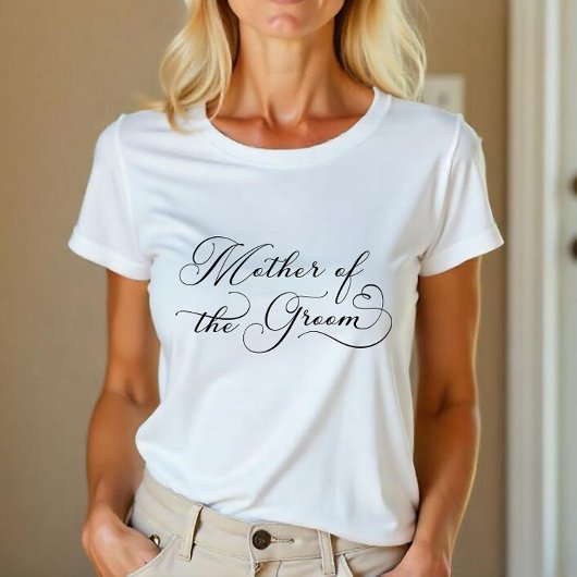 Moeder van de bruidegom - Elegant Script Bruidsfee Tri-Blend Shirt