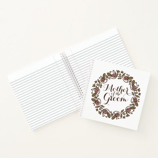 Moeder van de bruidegom Elegant Wedding | Notitieb Notitieboek (Binnen)