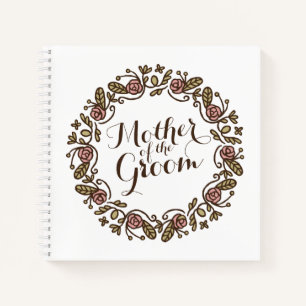 Moeder van de bruidegom Elegant Wedding Notitieb Notitieboek