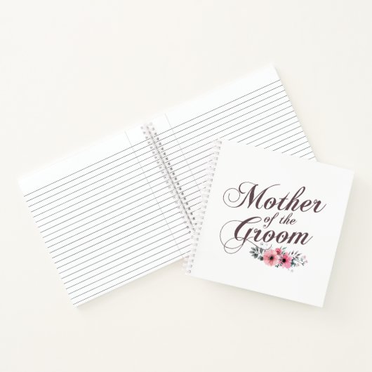 Moeder van de bruidegom Elegant Wedding | Notitieb Notitieboek (Binnen)