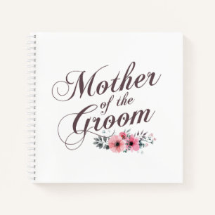 Moeder van de bruidegom Elegant Wedding Notitieb Notitieboek