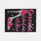 Moeder van de bruidegom Fabulous Happy Huwelijk Tr Fleece Deken (Voorkant (Horizontaal))
