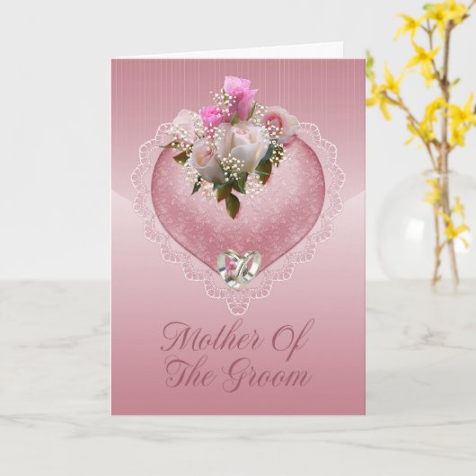 Moeder Van De Bruidegom Felicitaties - Moeder Van  Kaart (Gele Bloem)