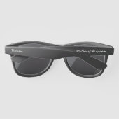 Moeder van de bruidegom gepersonaliseerde scriptna zonnebrillen (Achterkant)