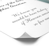 Moeder van de Bruidegom gereserveerde stoel herden Poster (Hoek)