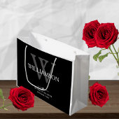 Moeder van de bruidegom Gift Monogram Elegante bru Groot Cadeauzakje
