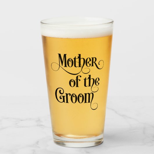 Moeder van de bruidegom glas (Voorkant gevuld)