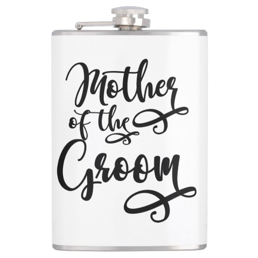 Moeder van de bruidegom heupfles (Voorkant)