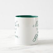 Moeder van de bruidegom Hunter Green Tweekleurige Koffiemok (Center)