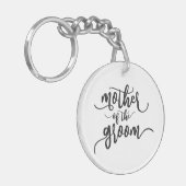 Moeder van de bruidegom Huwelijk Calligrafie | Sle Sleutelhanger (Voorkant Links)
