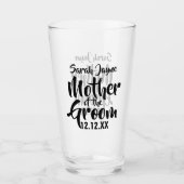 Moeder van de Bruidegom Huwelijk Ouder Cadeau Glas (Voorkant)