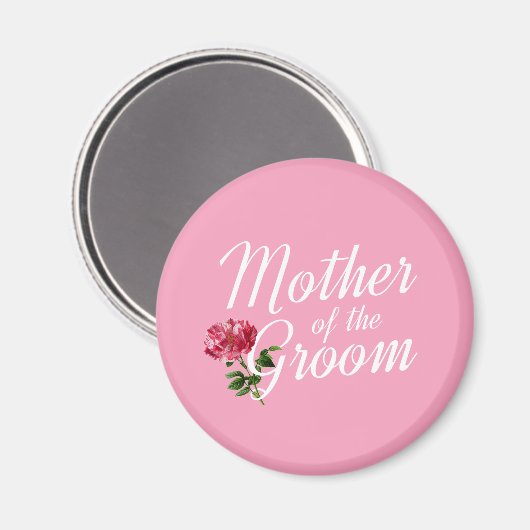 Moeder van de bruidegom Huwelijkscalligrafie | Mag Magneet (Voorkant / Achterkant)