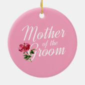 Moeder van de bruidegom Huwelijkscalligrafie | Orn Keramisch Ornament (Achterkant)