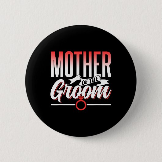 Moeder van de Bruidegom Huwelijksfeest Bachelor Ui Ronde Button 5,7 Cm (Voorkant)