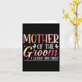 Moeder van de bruidegom Ik hield eerst van hem 8 Kaart (Gele Bloem)