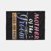 Moeder van de bruidegom Ik hield het meest van hem Fleece Deken (Voorkant (Horizontaal))