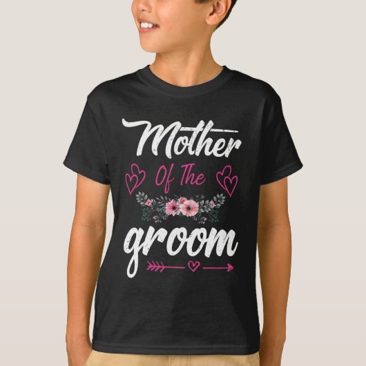 Moeder van de bruidegom Ik hield van haar eerste b T-shirt (Voorkant)