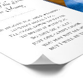 Moeder van de bruidegom in hemel foto-herdenking b poster (Hoek)