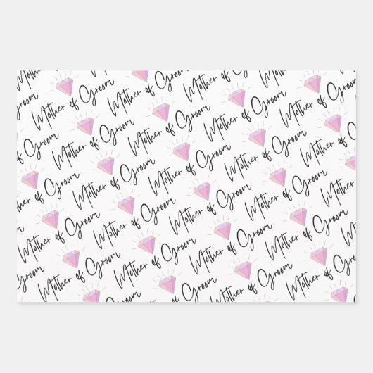 Moeder van de bruidegom Inpakpapier Plat vel set v (Voorkant 2)