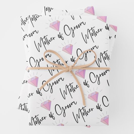 Moeder van de bruidegom Inpakpapier Plat vel set v (In situ)