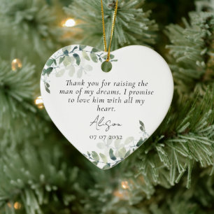 Moeder van de bruidegom Keepsake Keramisch Ornament