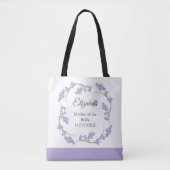Moeder van de bruidegom lavendel bloemenkrans  tote bag (Voorkant)