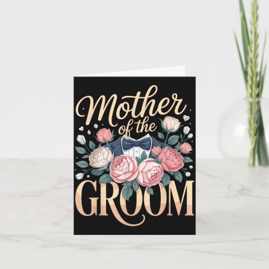 Moeder van de bruidegom mama kaart (Voorkant)